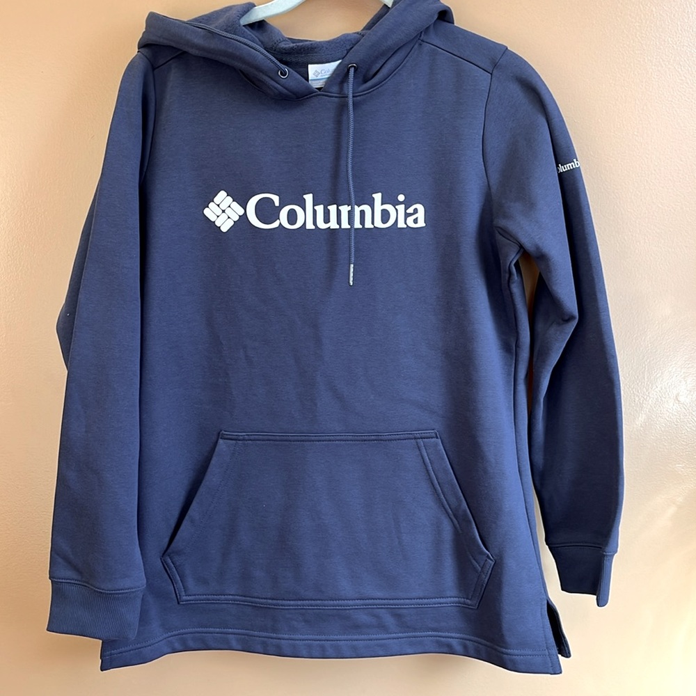 Columbia Forest Glen logo hoodie navy blue, sz M